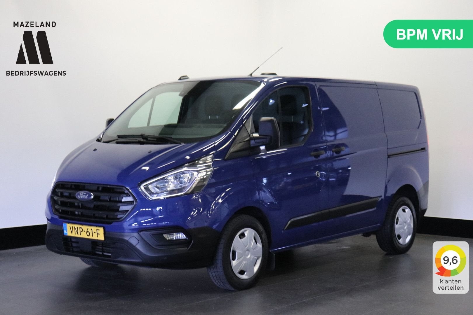 Ford Transit Custom 2.0 TDCI 130PK Automaat 2x Schuifdeur EU, Automaat, Blauw, Bedrijf, 205 g/km