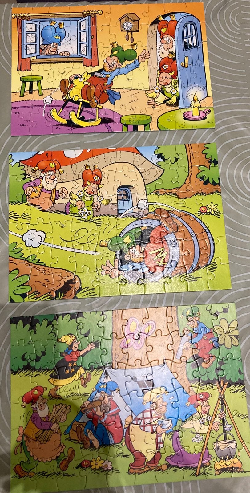 Puzzels kabouter Plop, Enlèvement, Plus de 50 pièces, Utilisé, 2 à 4 ans