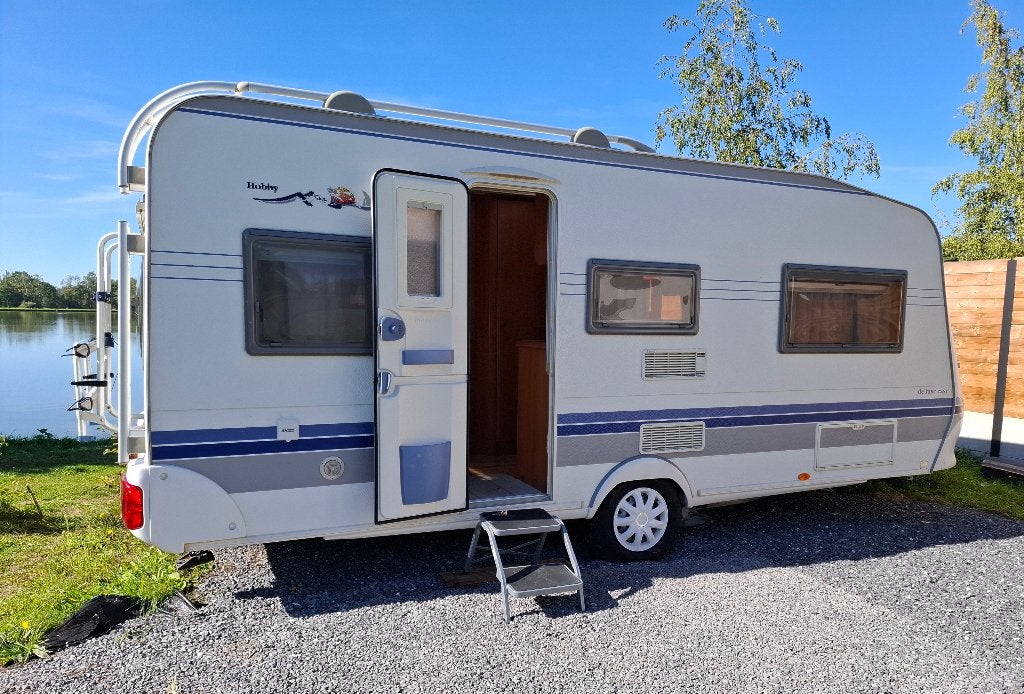 Caravan hobby 495 excellent easy 2006, 2 aparte bedden, Reservewiel, Rondzit, Hobby
