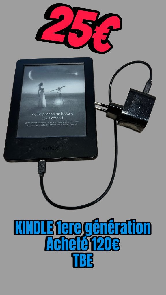 LISEUSE KINDLE 1ère génération TBE, Enlèvement, Comme neuf, Kindle, Écran tactile