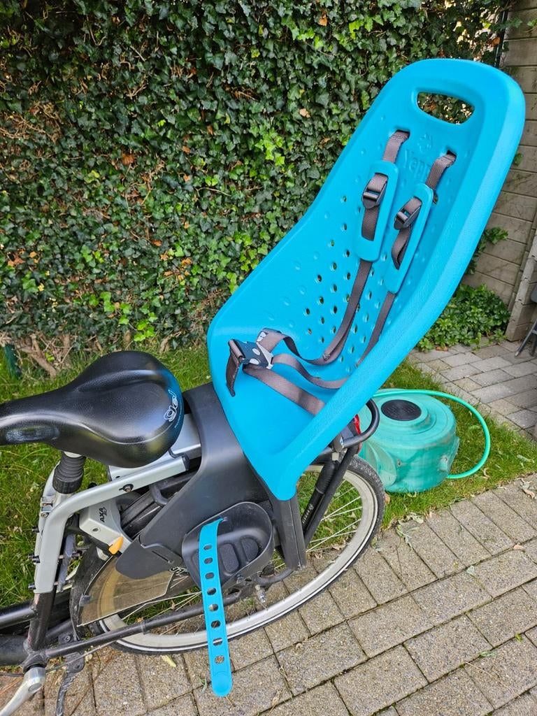 Yepp Thule Maxi fietsstoel Achter - zadelbuis - Ocean - 22kg, Fietsen en Brommers, Fietsaccessoires | Fietsstoeltjes, Zo goed als nieuw