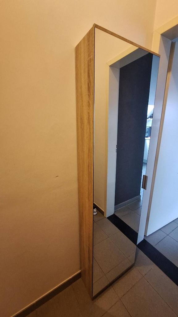Schoenenkast halkast met spiegel, Ophalen, Zo goed als nieuw