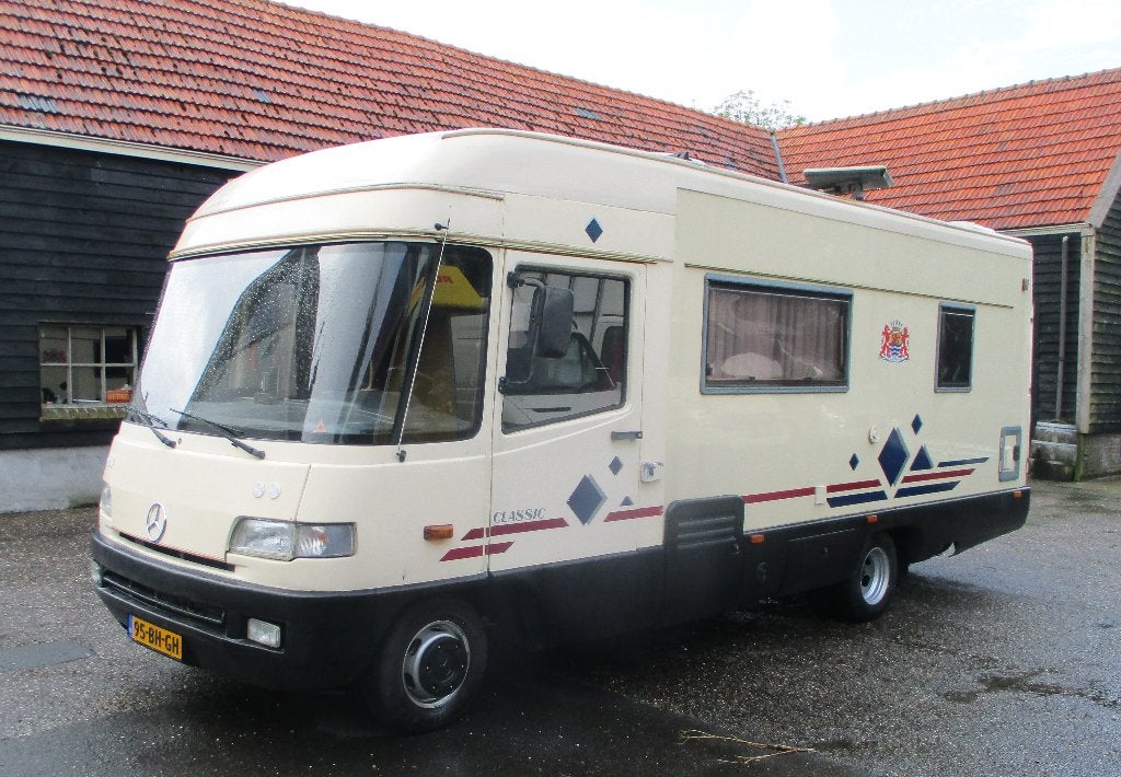 Nette originele MB 410 FFB  685 /TABBERT opbouw   1995, Integraal, 6 tot 7 meter, Bedrijf, Mercedes