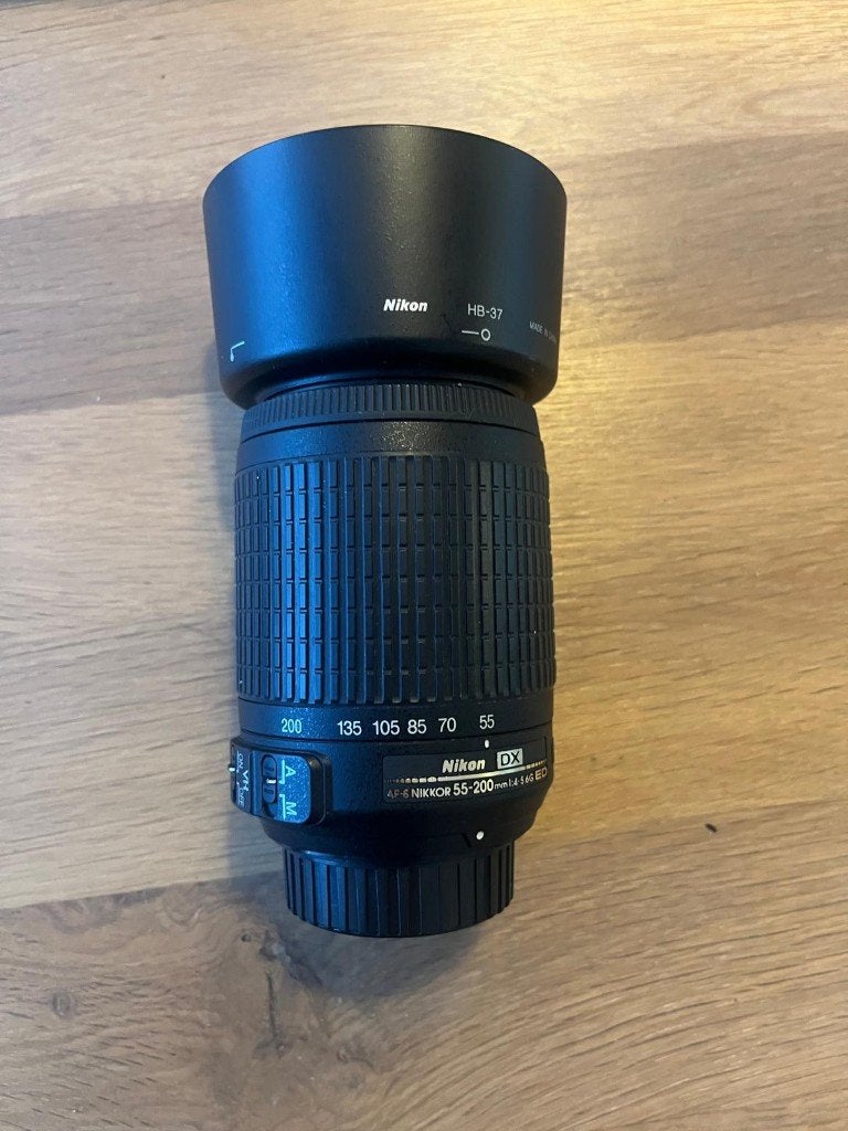 Nikon AF‐S DX NIKKOR 55‐200 mm f/4‐5.6G ED VR, Audio, Tv en Foto, Ophalen, Handmatige focus, Nikon, Telelens