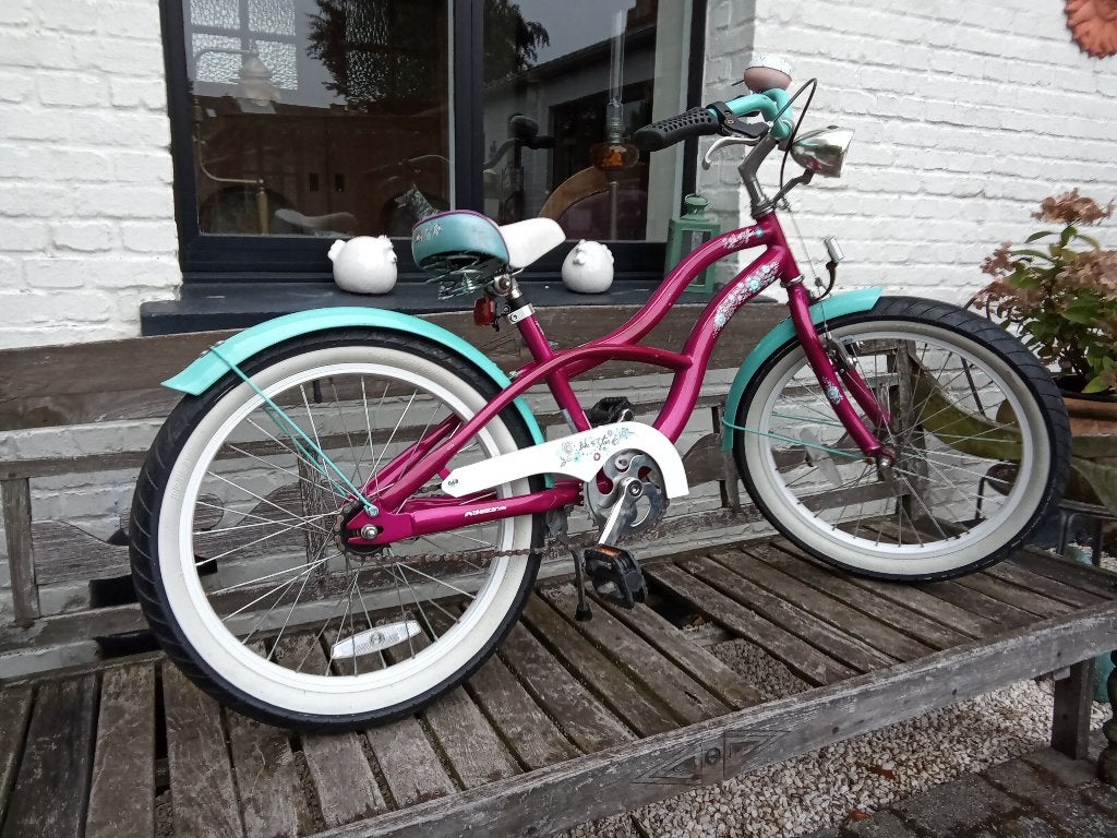 Kinderfiets 20 inch (meisjes) in mooie staat., Ophalen, Zo goed als nieuw, Velgrem