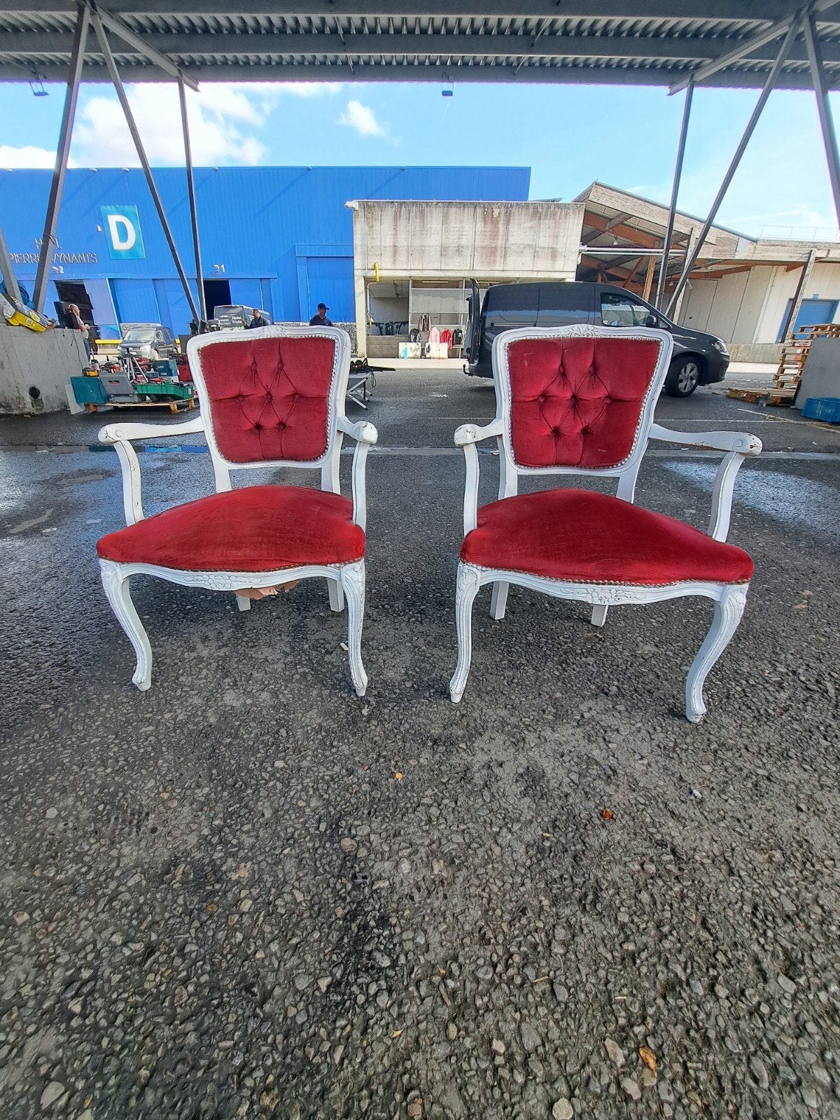 fauteuils cabriolets de style louis XV, Enlèvement