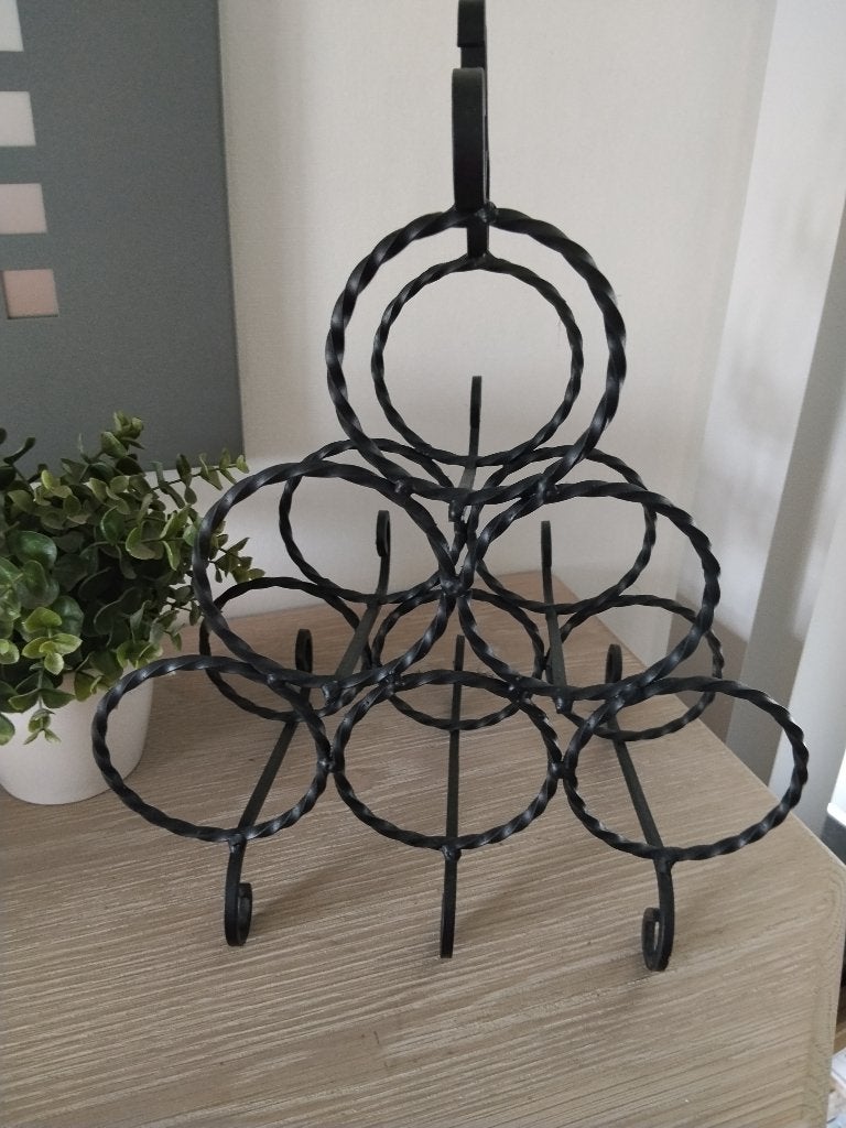 vintage metalen flessen rek, Enlèvement ou Envoi, Comme neuf, Métal