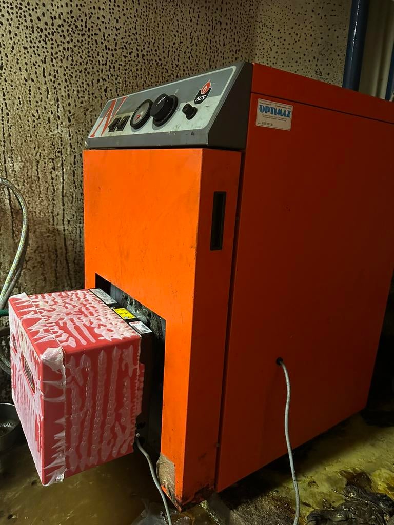 Volledige cv installatie op mazout, Ophalen