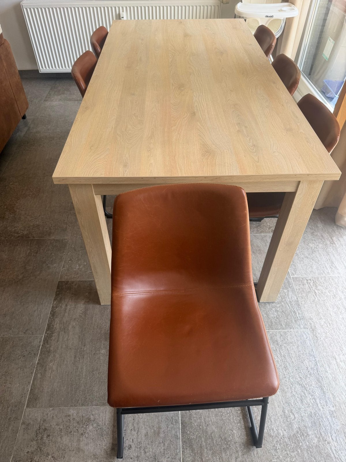 Eettafel met stoelen, Huis en Inrichting, Ophalen, Zo goed als nieuw