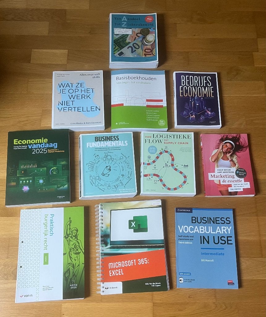 Boeken 1e jaar bedrijfsmanagement, Livres, Enlèvement ou Envoi, Neuf, Enseignement supérieur professionnel