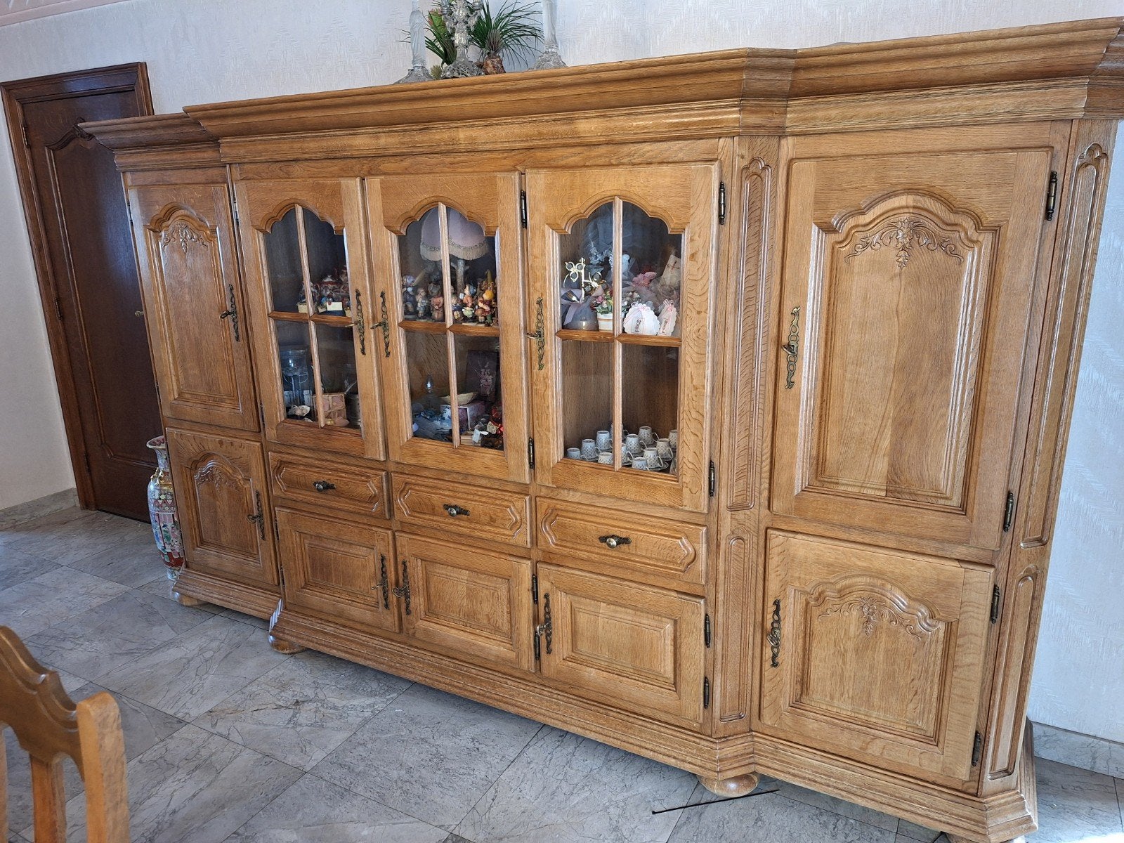 Massief eiken eetkamer, Huis en Inrichting, Complete eetkamers, Ophalen