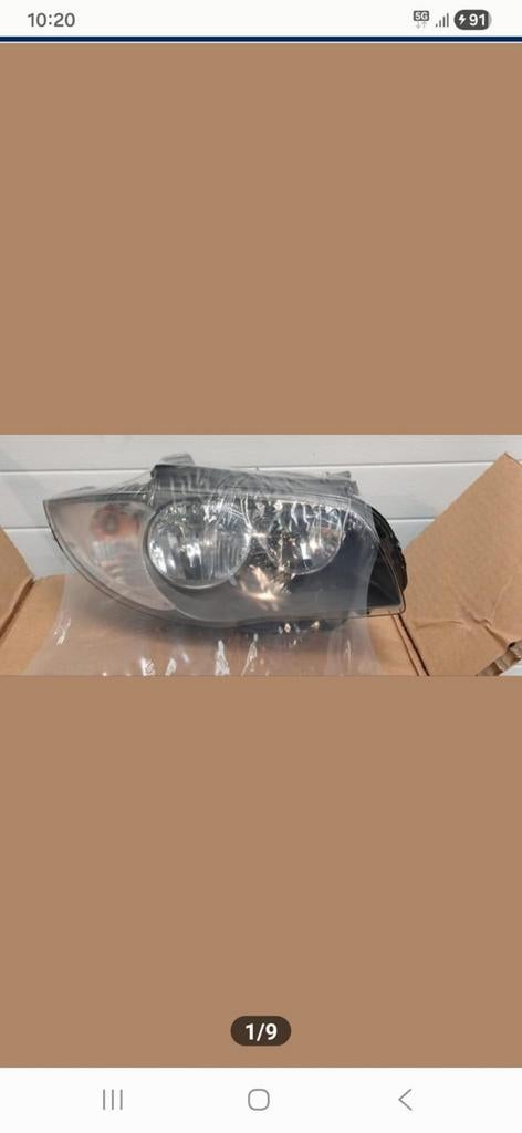 Nieuwe Valeo rechter koplamp voor BMW 1 reeks, Ophalen, Nieuw, BMW