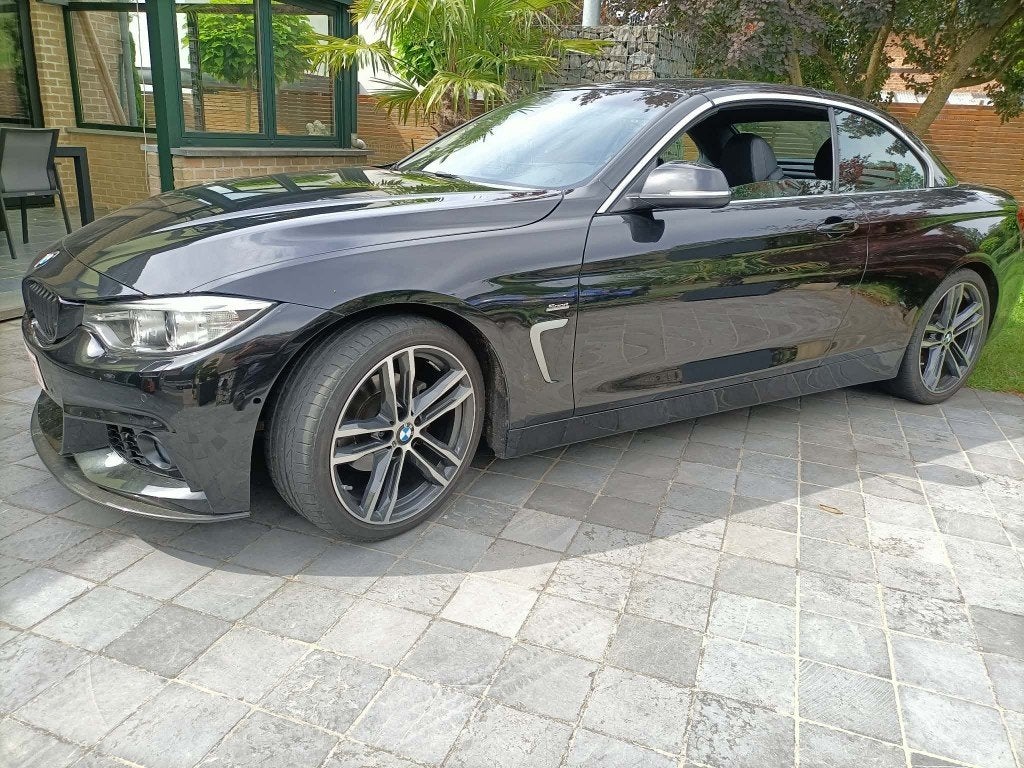 Av. BMW 420i cabrio, 4 zetels, Zwart, Cabriolet, Zwart