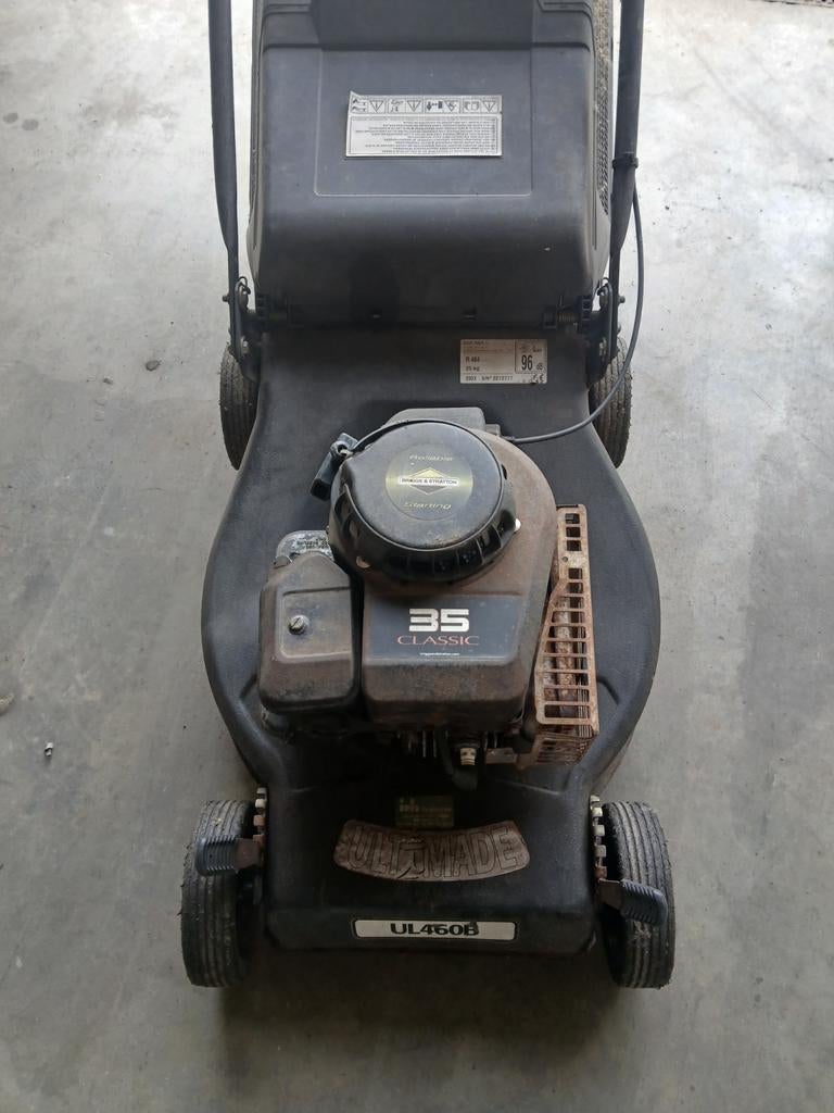 Briggs@Stratton grasmaaier, Ophalen