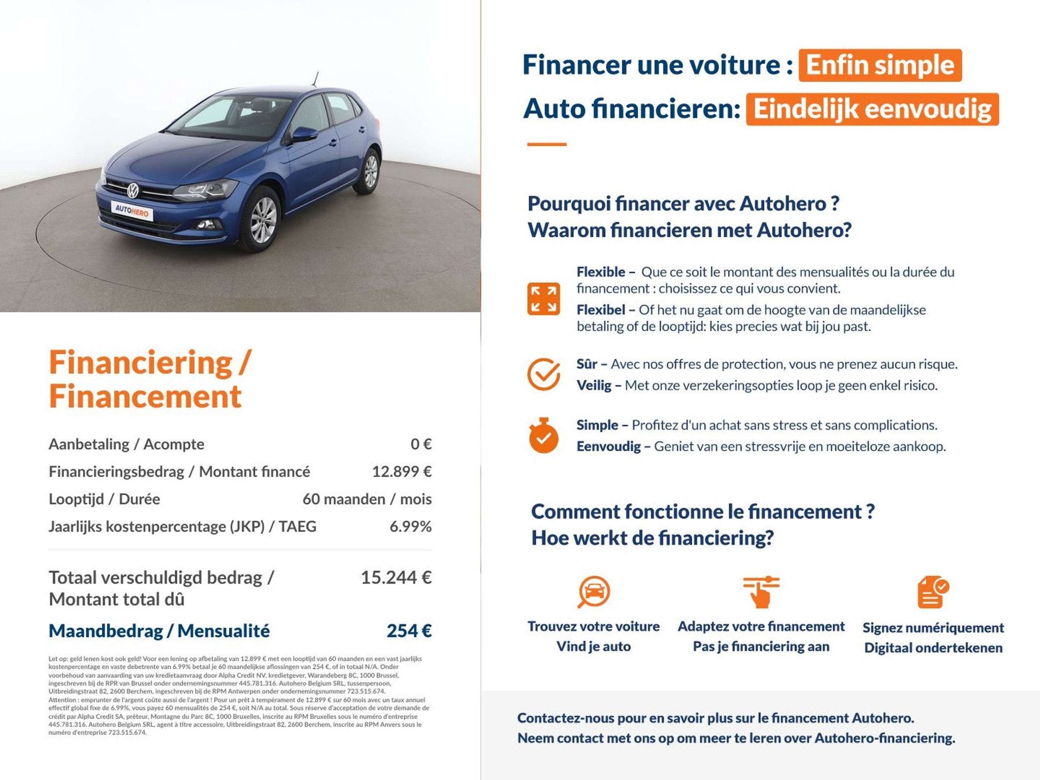Volkswagen Polo 1.0 TSI Highline, Autos, https://public.car-pass.be/vhr/30599ba7-f6d2-4482-8c60-bd2ddc1fa852, Achat, Euro 6, Anti démarrage
