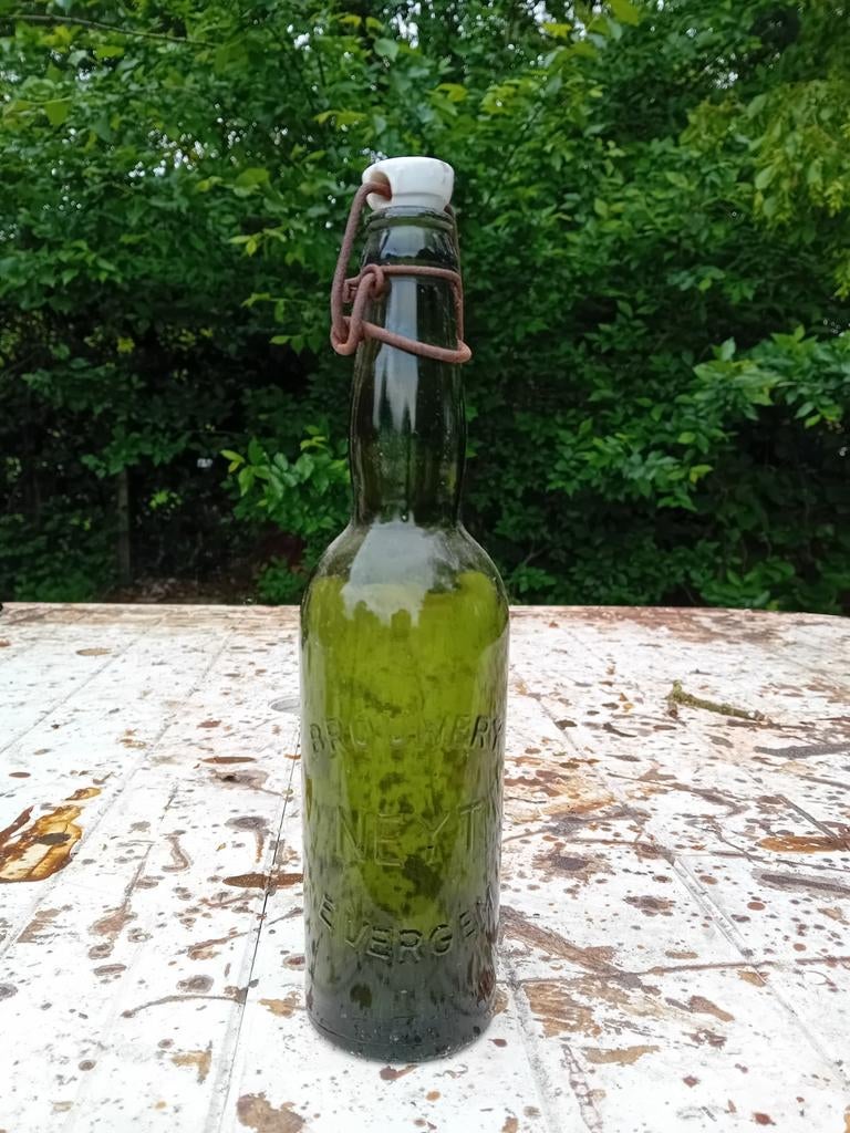 Oude vintage bierfles brouwerij Neyt Evergem, Ophalen of Verzenden