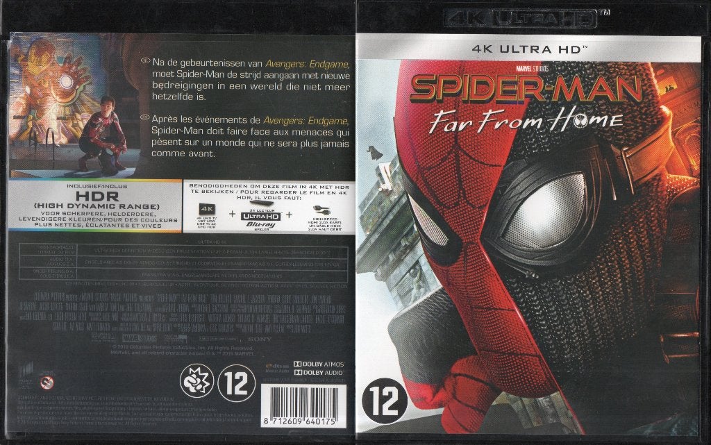 spider-man far from home (4K ultra hd + blu-ray) nieuw, Cd's en Dvd's, Blu-ray, Ophalen of Verzenden, Zo goed als nieuw, Science Fiction en Fantasy