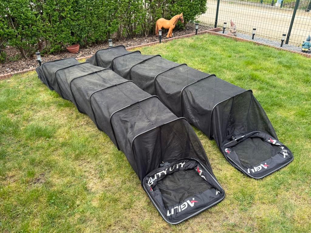 2 visnetten 3 meter lang, Watersport en Boten, Ophalen, Gebruikt, Net of Fuik