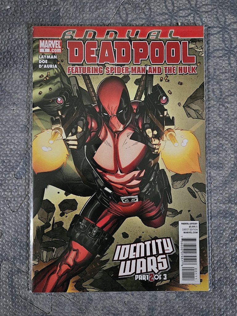 Deadpool (vol.4) Annual #1 feat. Spider-Man & Hulk (2011), Neuf, Enlèvement ou Envoi, Comics, Amérique