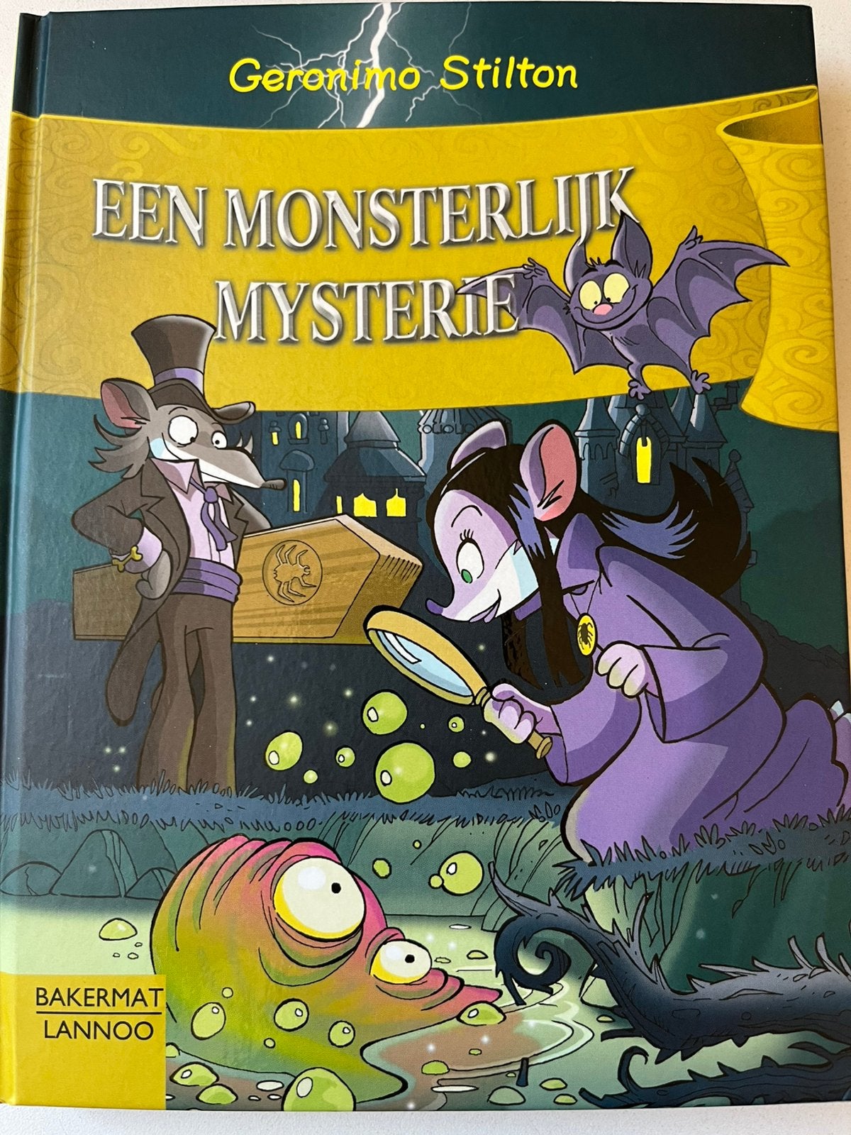 Geronimo Stilton - Een indringer in het Schedelslot, Ophalen, Zo goed als nieuw, Geronimo Stilton