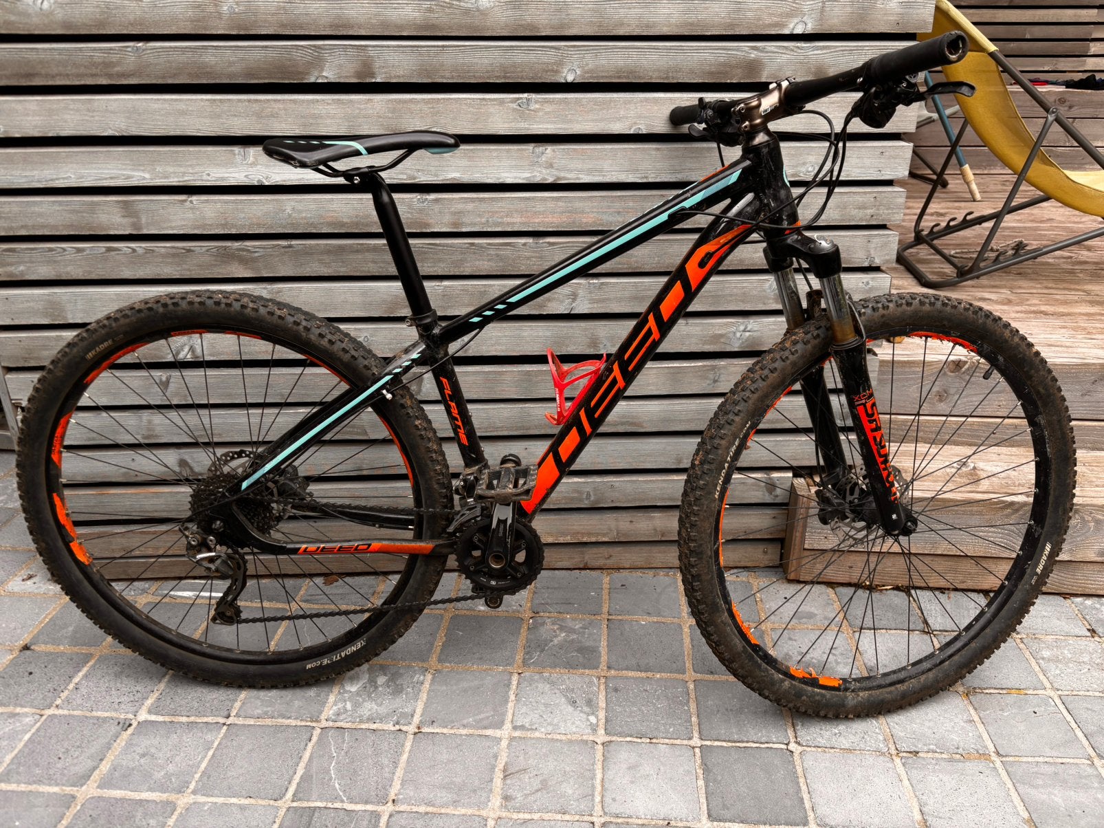 Vtt 29 pouces Deed flame taille S, Vélos & Vélomoteurs, VTT semi-rigide, Enlèvement, Utilisé, Frein à disque