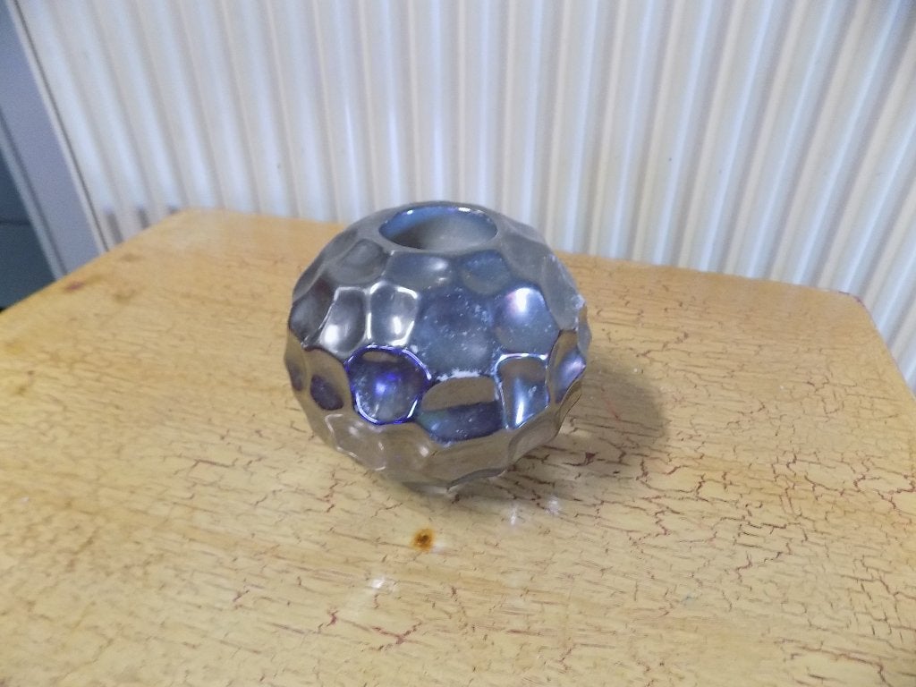zilverkleurig theelichtje, Kunststof, Gebruikt, 12 cm, Overige merken