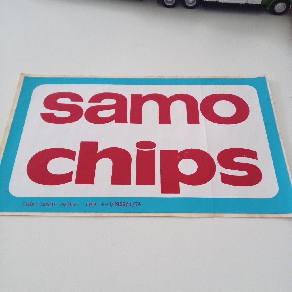 AUTOCOLLANT SAMO CHIPS, Envoi