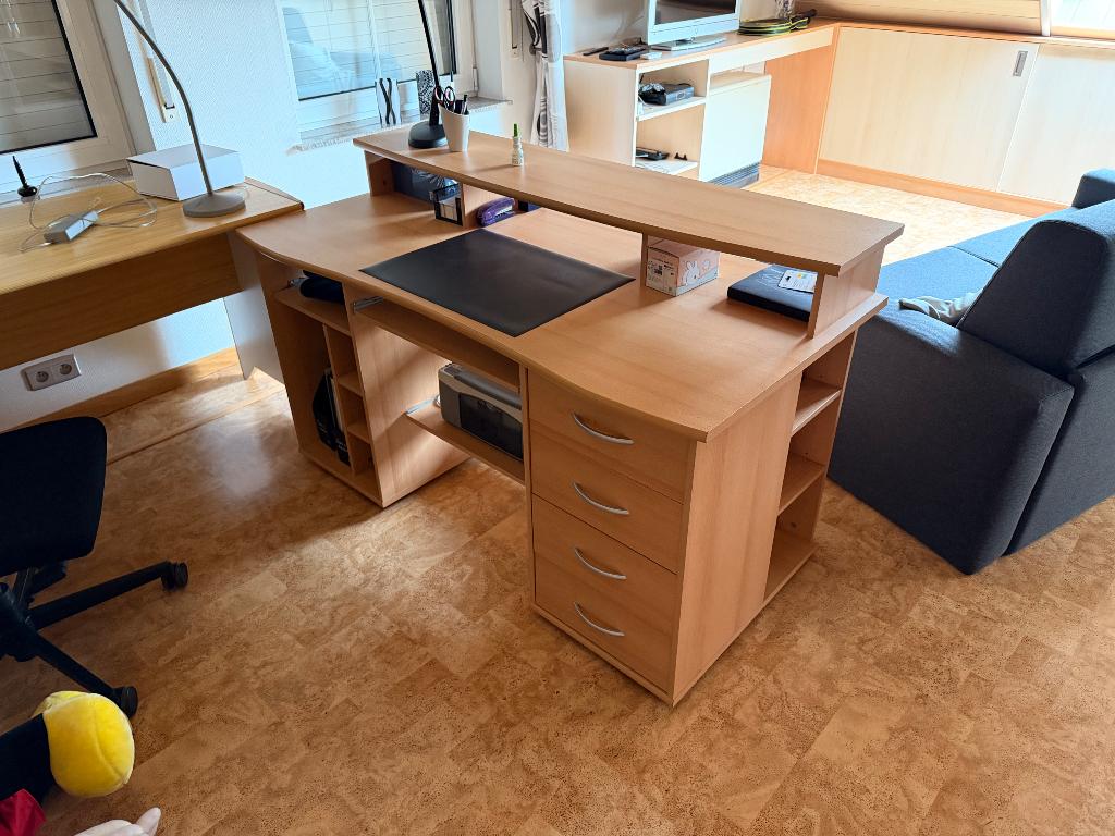 Table de bureau, Maison & Meubles, Bureau d'ordinateur, Enlèvement, Utilisé, Brun