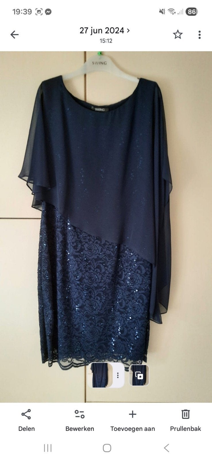 Swing cocktailjurk, Vêtements | Femmes, Habits de circonstance, Enlèvement, Taille 42/44 (L), Bleu, Robe de cocktail