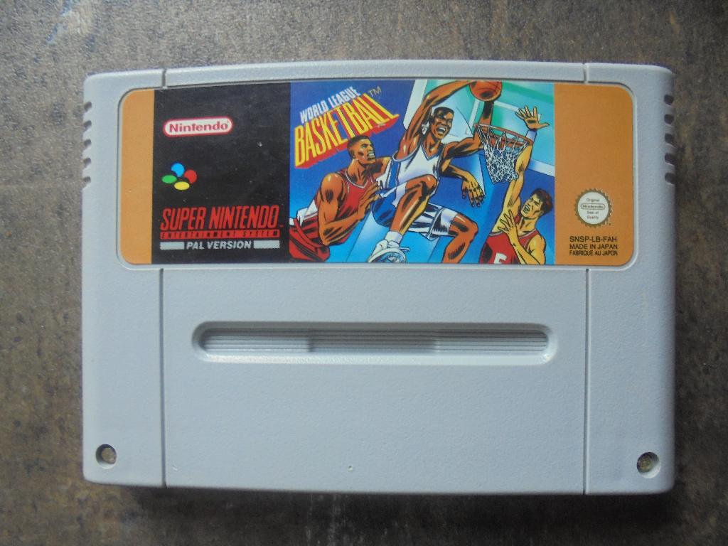 World League Basketball voor SNES (zie foto's), Consoles de jeu & Jeux vidéo, Jeux | Nintendo Super NES, 1 joueur, Utilisé, À partir de 3 ans