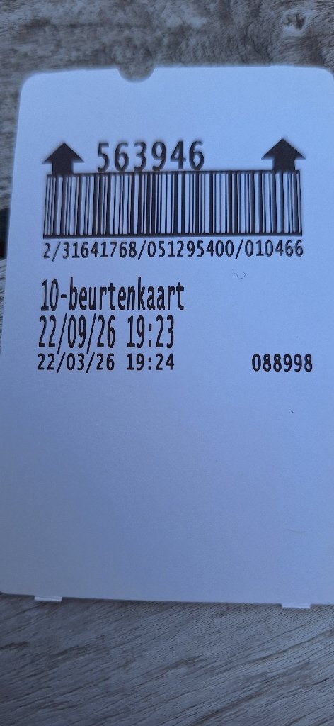 Parkingticket uza edegem