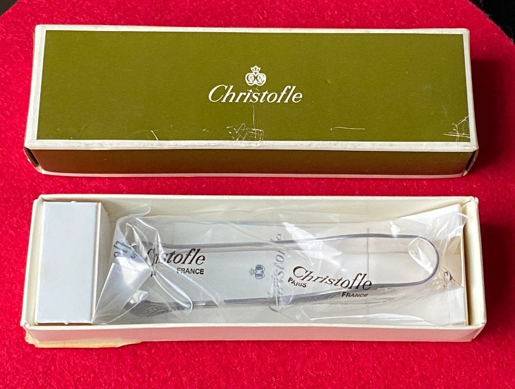 Pince à Sucre MARLY en Métal Argenté de Christofle, Antiquités & Art, Enlèvement ou Envoi, Argent