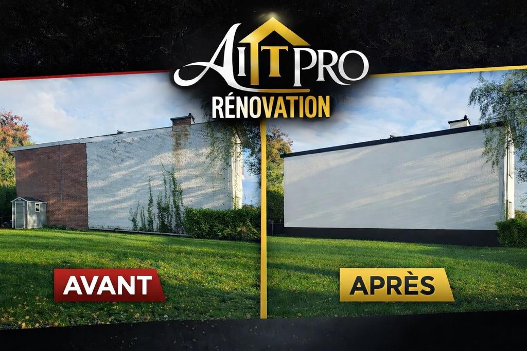 1️⃣ Rénovation façade – Crépi & isolation extérieure |