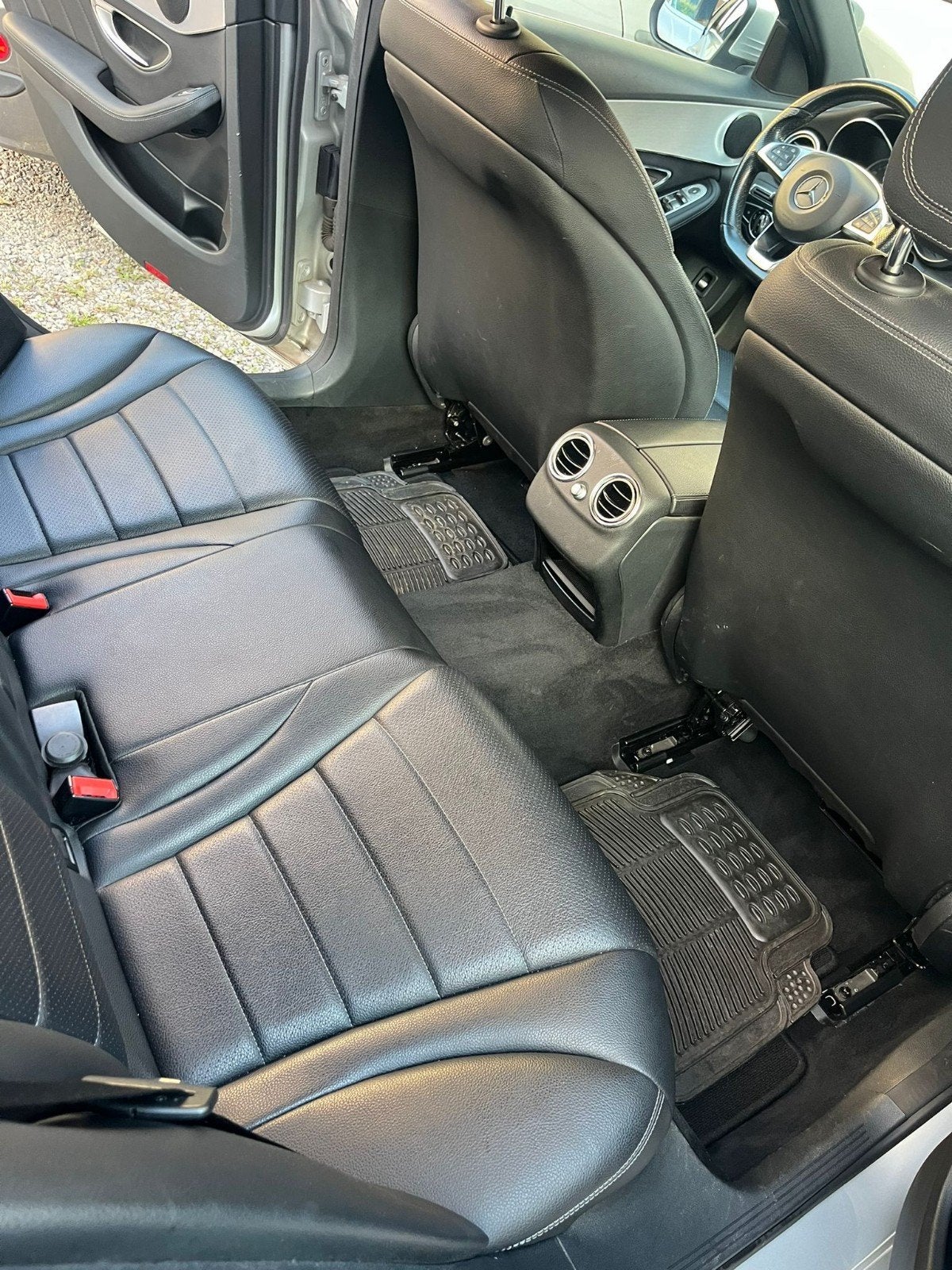 Mercedes C200 bluetec amg line 12/2015, Autos, Cuir, Argent ou Gris, Série 200, Euro 6