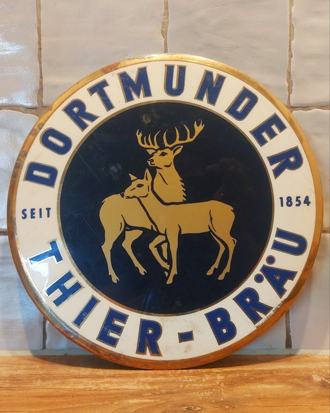 Publicité pour la bière ancienne Dortmunder Thier Brau, Collections, Enlèvement