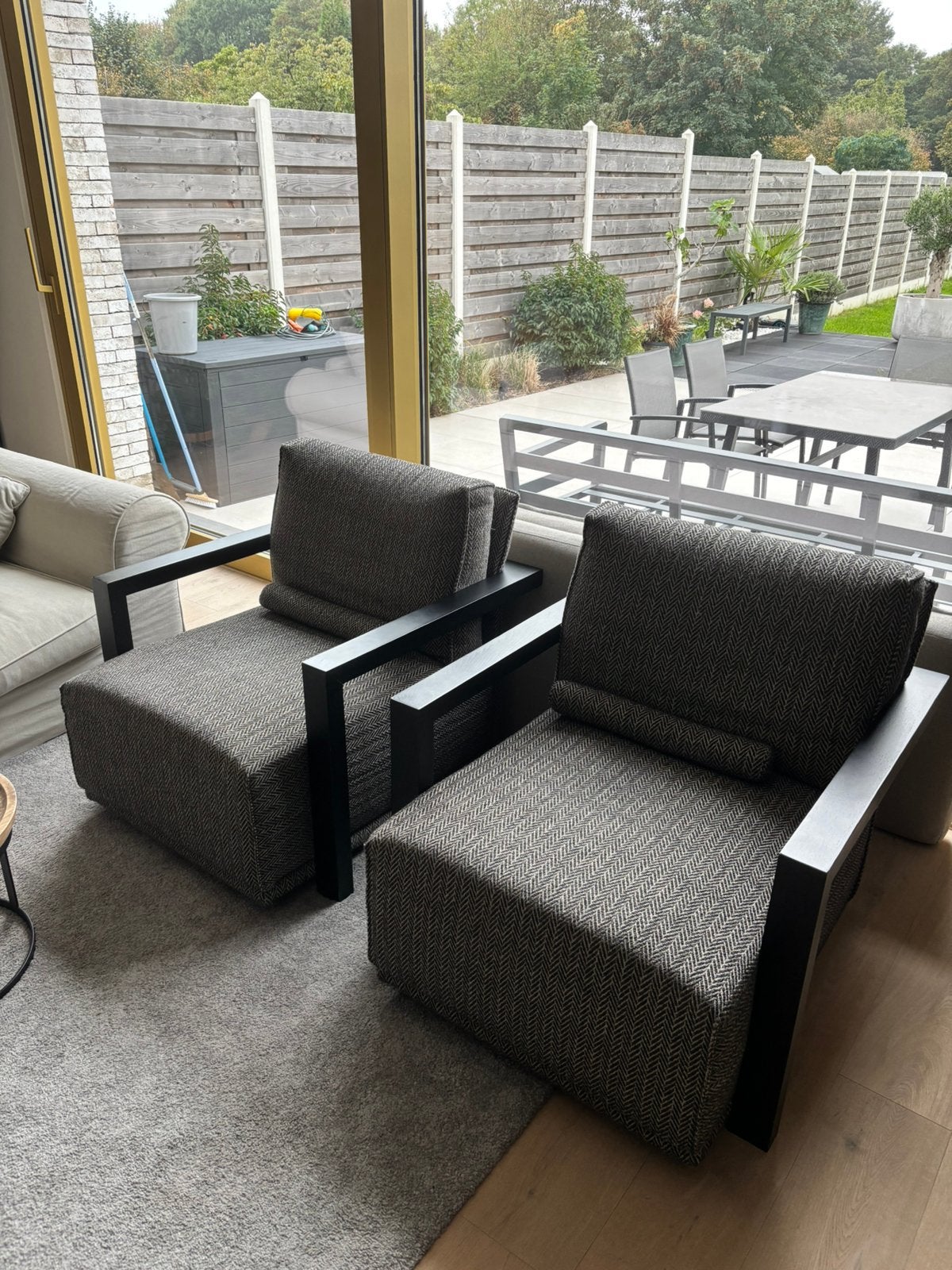 2 originele flamant fauteuils, Ophalen, 100 tot 125 cm, Zo goed als nieuw, 75 tot 100 cm