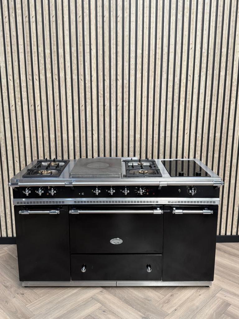 Lacanche de luxe noire 150cm Gaz + air chaud, Enlèvement ou Envoi, Gril, Électrique