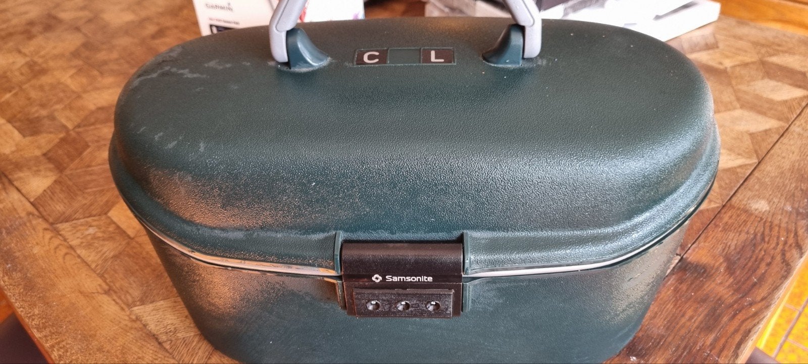 beautycase samsonite, Bijoux, Sacs & Beauté, Boîtes de maquillage & Beauty case, Enlèvement, Comme neuf, Vert, Avec serrure