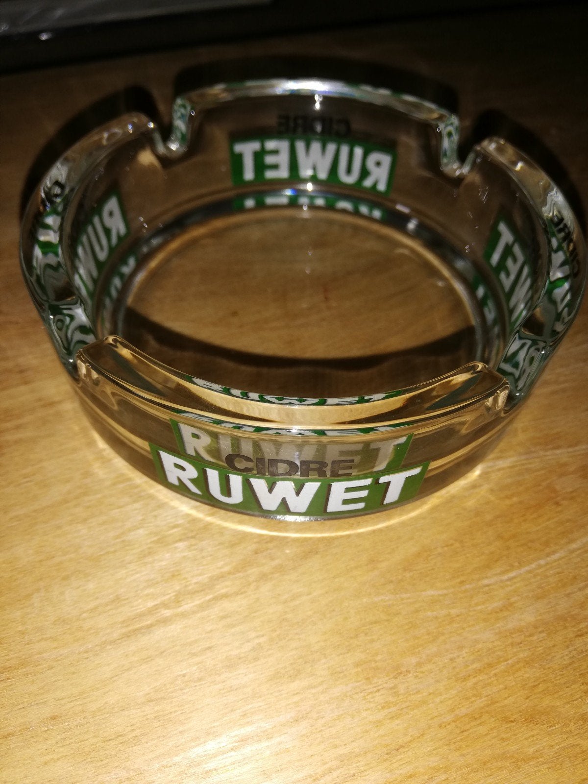 Cendrier publicitaire Cidre Ruwet, Verzamelen, Ophalen of Verzenden, Asbak