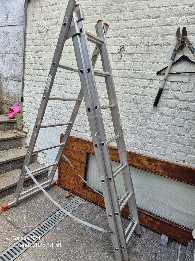 Aluminium ladder, Ophalen, Gebruikt, Aluminium