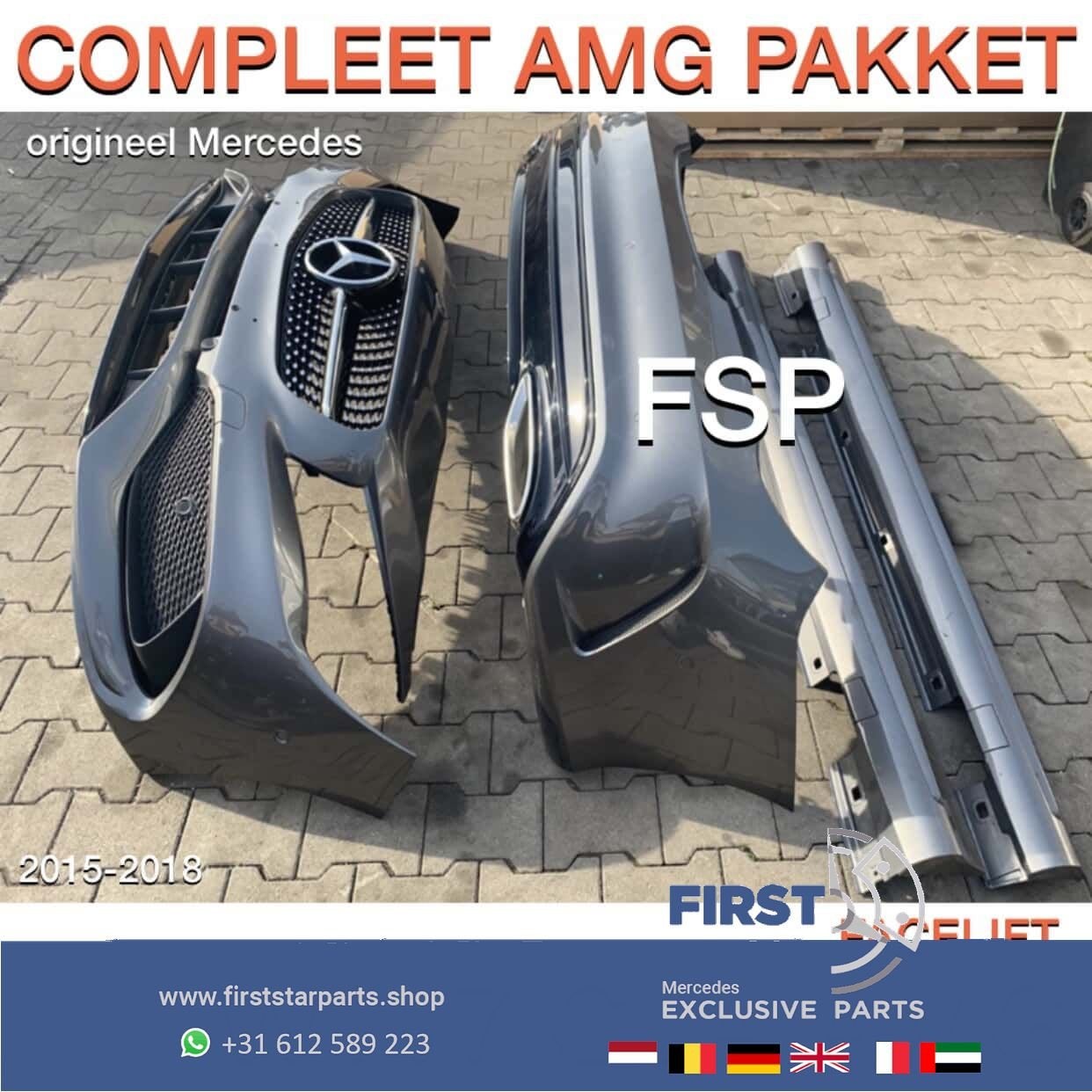 W117 C117 FACELIFT CLA AMG PAKKET VOORBUMPER ACHTERBUMPER ZI, Auto-onderdelen, Carrosserie, Bumper, Mercedes-Benz, Voor, Achter