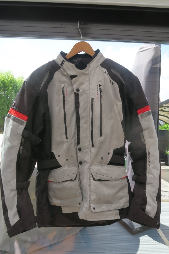 veste de moto imperméable et rembourrage thermique XXL, Enlèvement, Seconde main, Hommes, Manteau | tissu