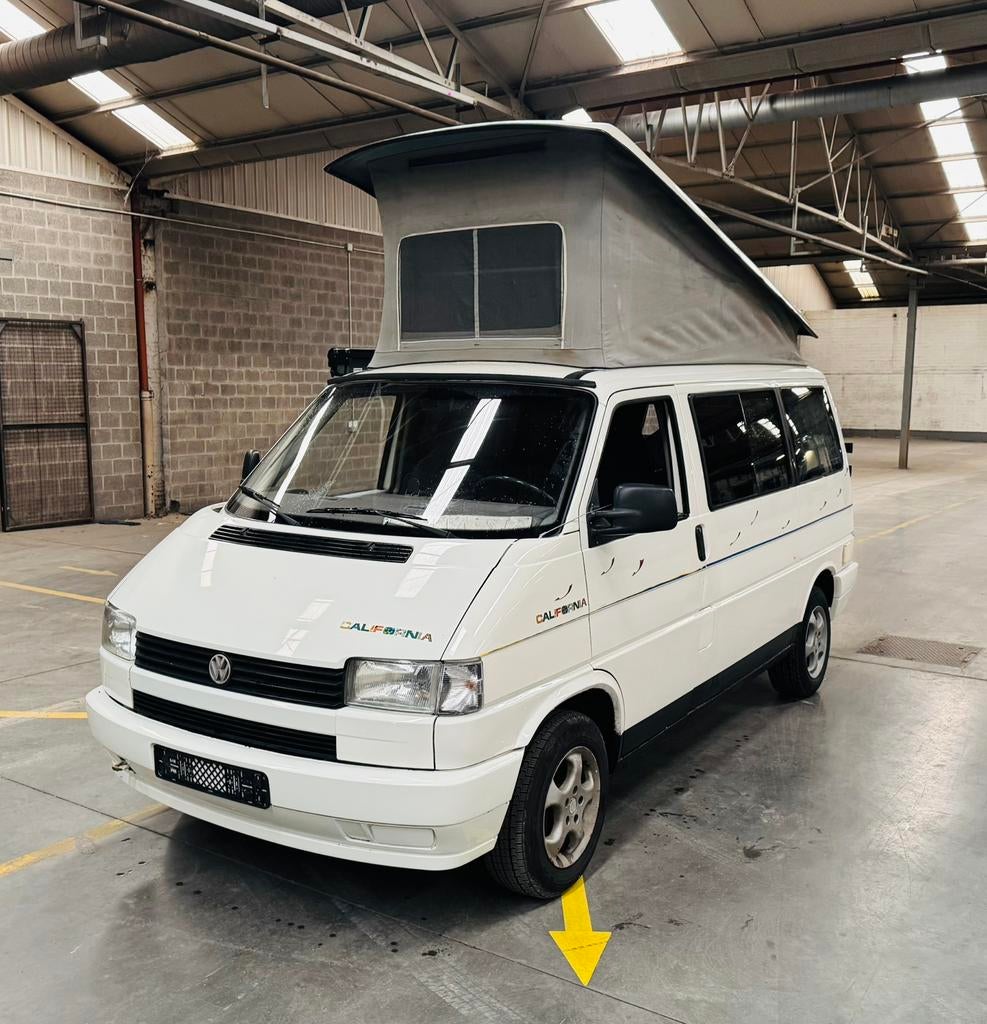 Volkswagen T4 California westfalia oldtimer/camper 2.4d 1991, Caravans en Kamperen, Mobilhomes, Volkswagen, Bedrijf, Tot en met 4