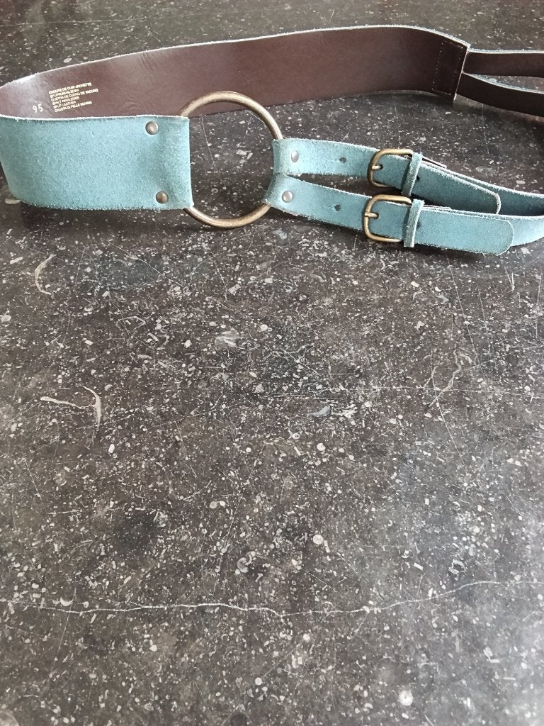 Ceintuur, Kleding | Dames, Riemen en Ceinturen, Overige kleuren, 5 cm of meer, Echt leder, 90 tot 100 cm