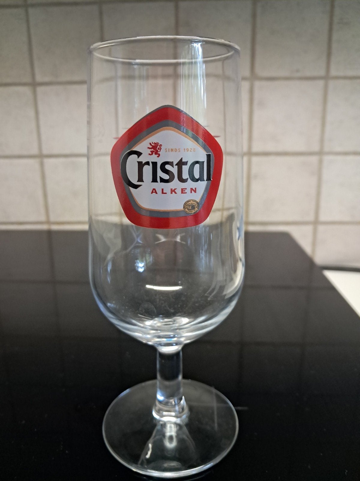 Mooi glas Cristal Alken, Verzamelen, Biermerken, Ophalen