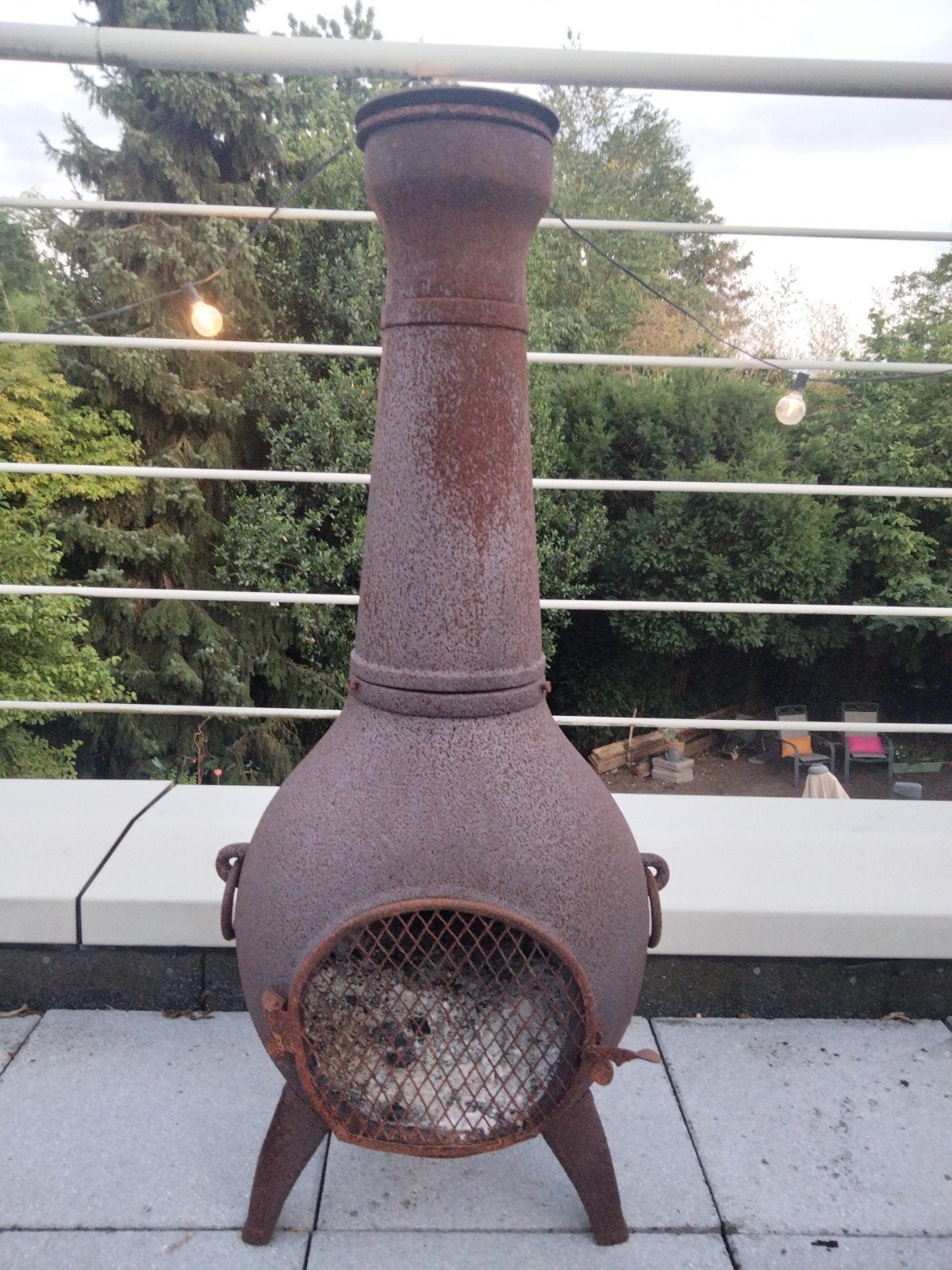 Gietijzeren Mexicaanse tuinkachel., Tuin en Terras, Ophalen