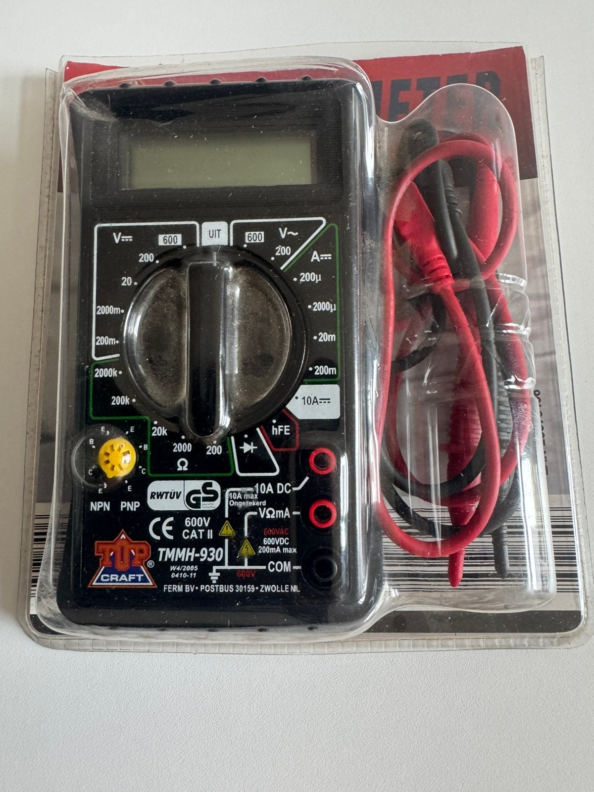 Te koop nieuw in verpakking multi meter., Ophalen of Verzenden, Nieuw