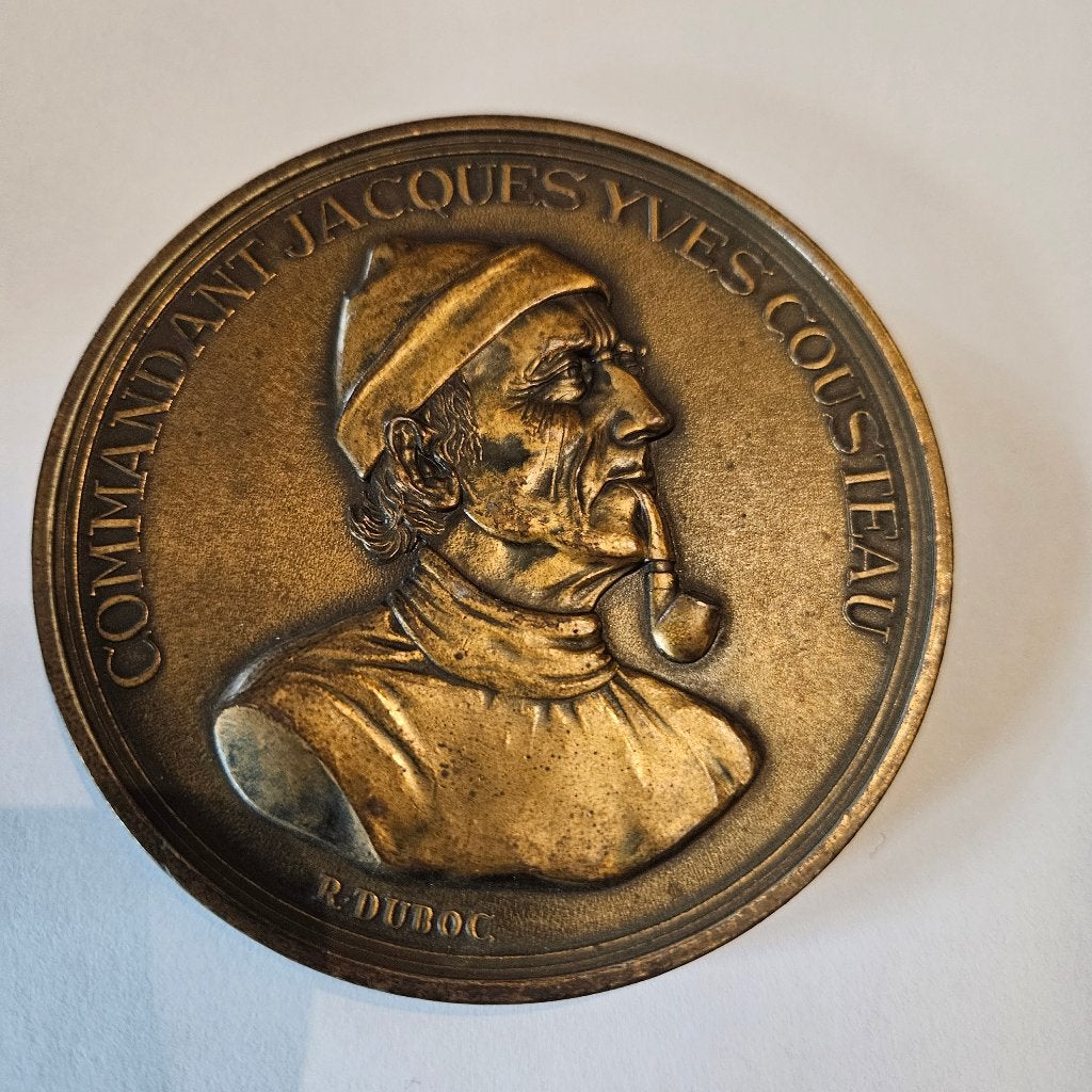 BRONZEN HERDENKINGSMEDAILLE JACQUES COUSTEAU, Ophalen of Verzenden