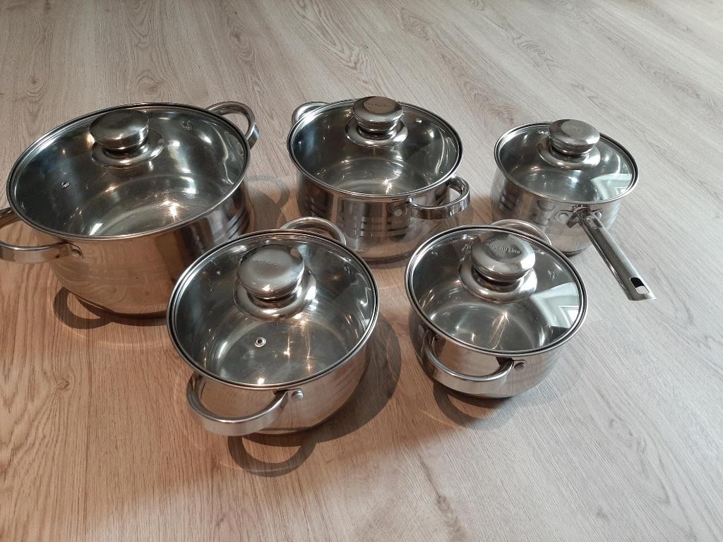 Pannenset, Ophalen, Gebruikt, Pannenset, Inductieplaat