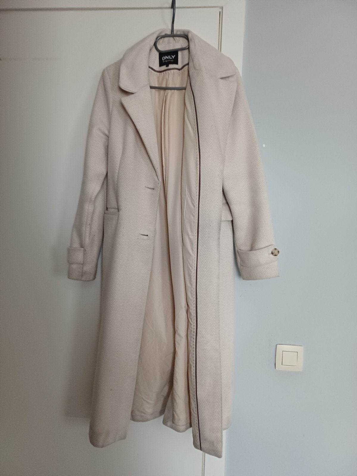 Jas herfst/winter, Only, Taille 36 (S), Comme neuf, Blanc